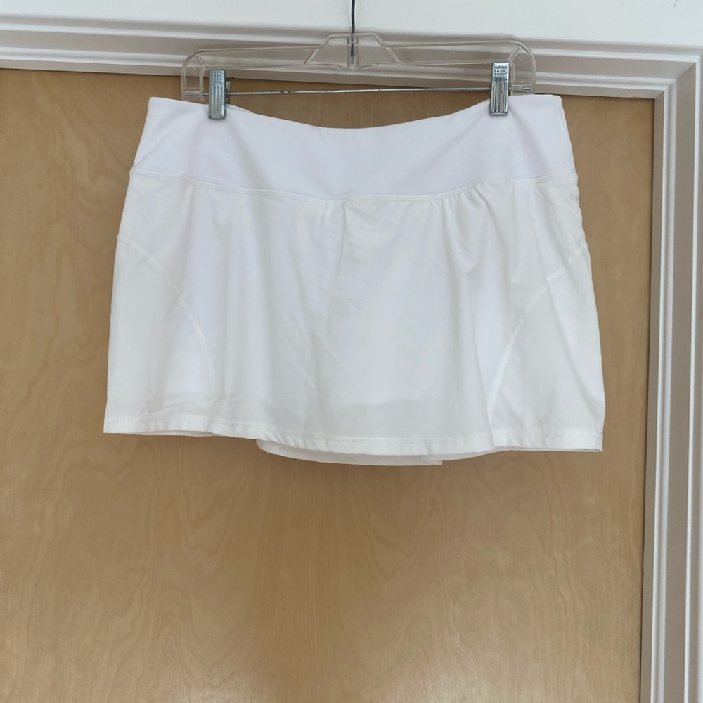 Zella white tennis pickle ball skirt Women’s Sz XL